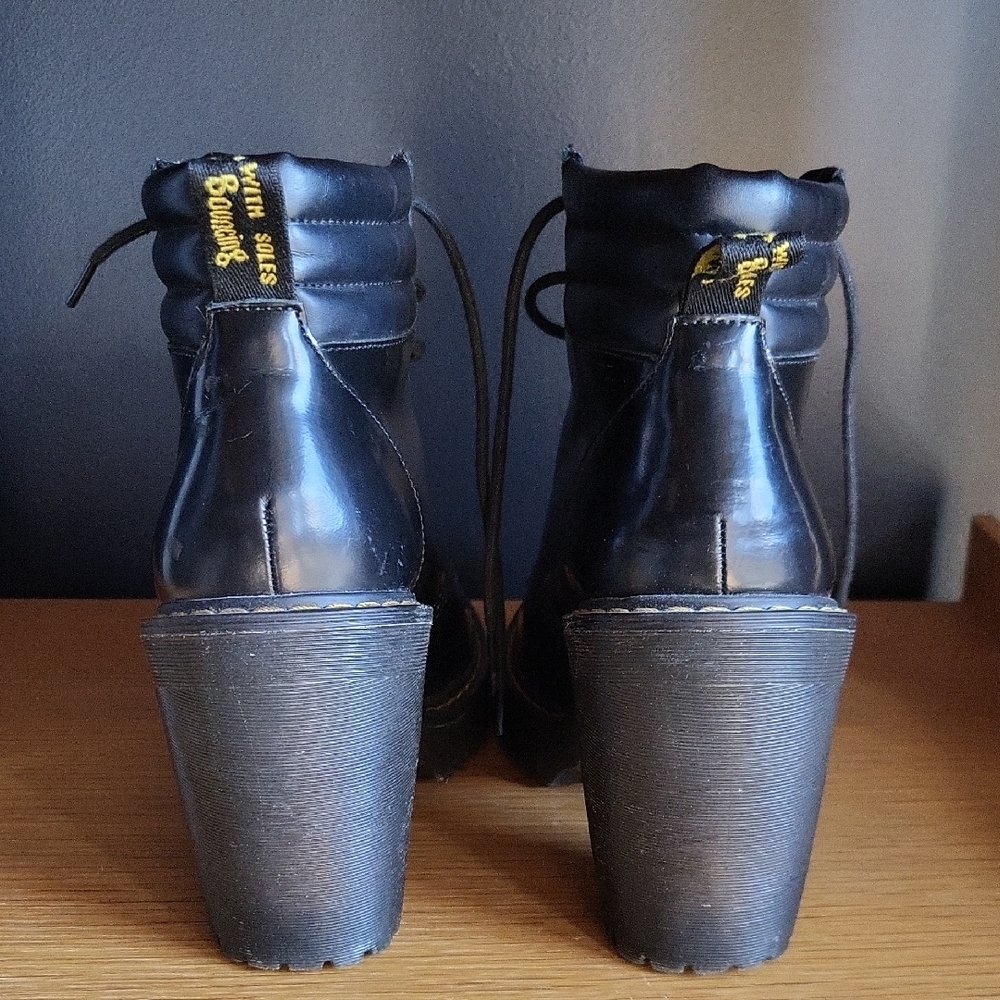 Dr. Martens Black Lace Up Boots. Persephone - Picture 3 of 12